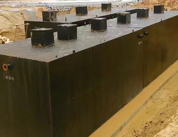 地埋一体化污水处理设备施工现场